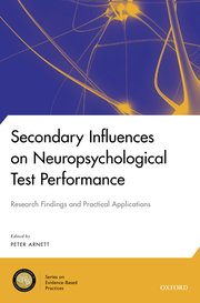 Cover for 

Secondary Influences on Neuropsychological Test Performance






