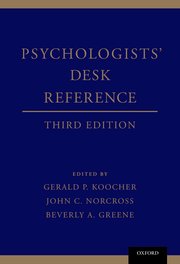 Cover for 

Psychologists Desk Reference







