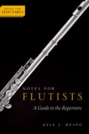 Cover for 

Notes for Flutists






