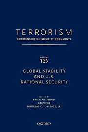Cover for 

TERRORISM: COMMENTARY ON SECURITY DOCUMENTS VOLUME 123






