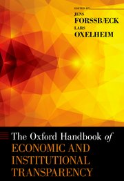 Cover for 

The Oxford Handbook of Economic and Institutional Transparency







