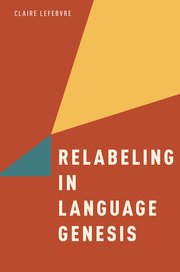 Cover for 

Relabeling in Language Genesis






