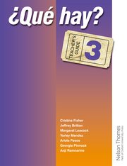 Cover for 

?Que Hay? Teachers Guide 3






