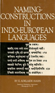 Cover for 

Naming-Constructions in Some Indo-European Languages






