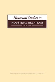 Cover for 

Historical Studies in Industrial Relations, Volume 37 2016






