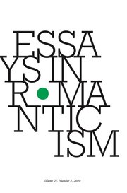 Cover for 

Essays in Romanticism, Volume 27.2 2020






