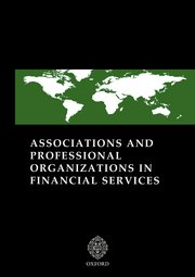 Cover for 

Associations and Professional Organizations in Financial Services






