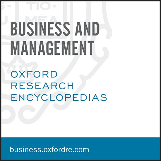 Image result for Oxford Research Encyclopedia of Business and Management