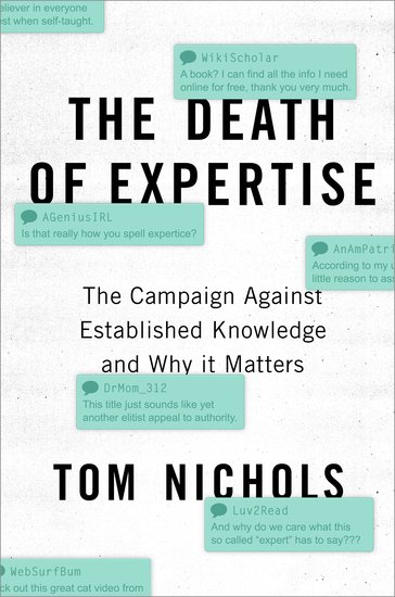 Image result for the death of expertise