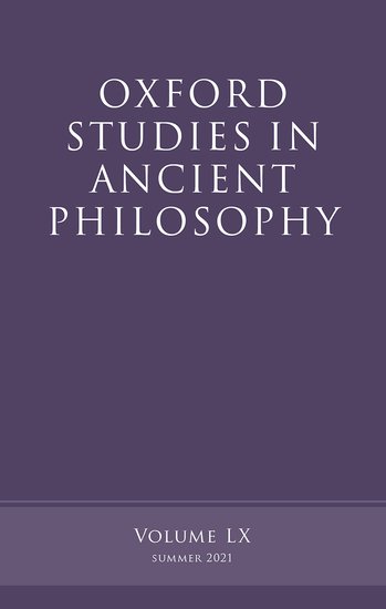 Sample cover of Oxford Studies in Ancient Philosophy
