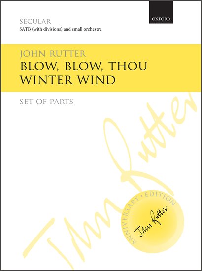 Blow Blow Thou Winter Wind John Rutter Oxford University Press
