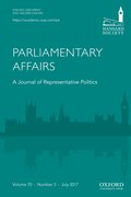 Cover for Parliamentary Affairs