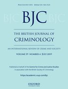 Cover for The British Journal of Criminology