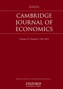 Cover for Cambridge Journal of Economics