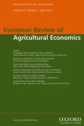 Cover for European Review of Agricultural Economics