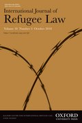 Cover for International Journal of Refugee Law