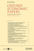 Cover for Oxford Economic Papers