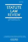 Cover for Statute Law Review