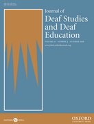 Cover for The Journal of Deaf Studies and Deaf Education