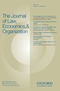 Cover for The Journal of Law, Economics, and Organization
