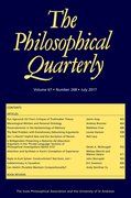 Cover for The Philosophical Quarterly