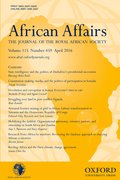 Cover for African Affairs