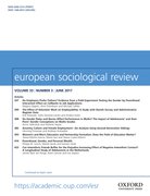 Cover for European Sociological Review
