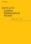 Cover for Bulletin of the London Mathematical Society