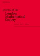 Cover for Journal of the London Mathematical Society