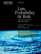 Cover for Law, Probability and Risk