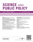 Cover for Science and Public Policy