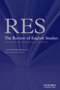 Cover for The Review of English Studies