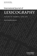 Cover for International Journal of Lexicography