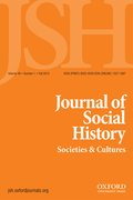 Cover for Journal of Social History