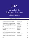 Cover for Journal of the European Economic Association