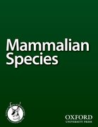 Cover for Mammalian Species