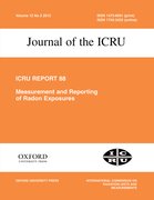 Cover for Journal of the International Commission on Radiation Units and Measurements