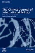 Cover for The Chinese Journal of International Politics