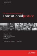 Cover for International Journal of Transitional Justice