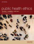 Cover for Public Health Ethics