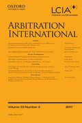 Cover for Arbitration International