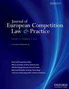 Cover for Journal of European Competition Law & Practice
