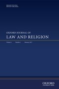 Cover for Oxford Journal of Law and Religion