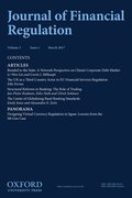 Cover for Journal of Financial Regulation