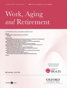 Cover for Work, Aging and Retirement