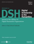 Cover for Digital Scholarship in the Humanities
