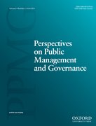 Cover for Perspectives on Public Management and Governance