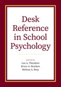 Cover for Desk Reference in School Psychology