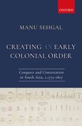 Cover for Creating an Early Colonial Order