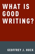Cover for What Is Good Writing?